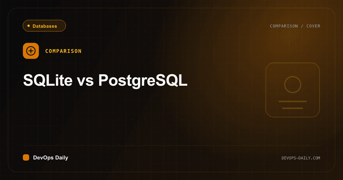 SQLite vs PostgreSQL comparison